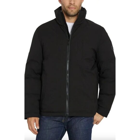 Sam Edelman Padded Windproof Water Resistant Parka Black Mens Size Medium - Picture 1 of 8